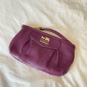 Coacb Purple Clutch Purse